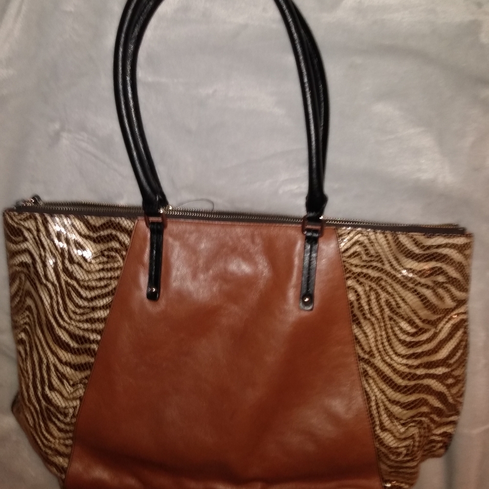 Banana Republic leather computer bag